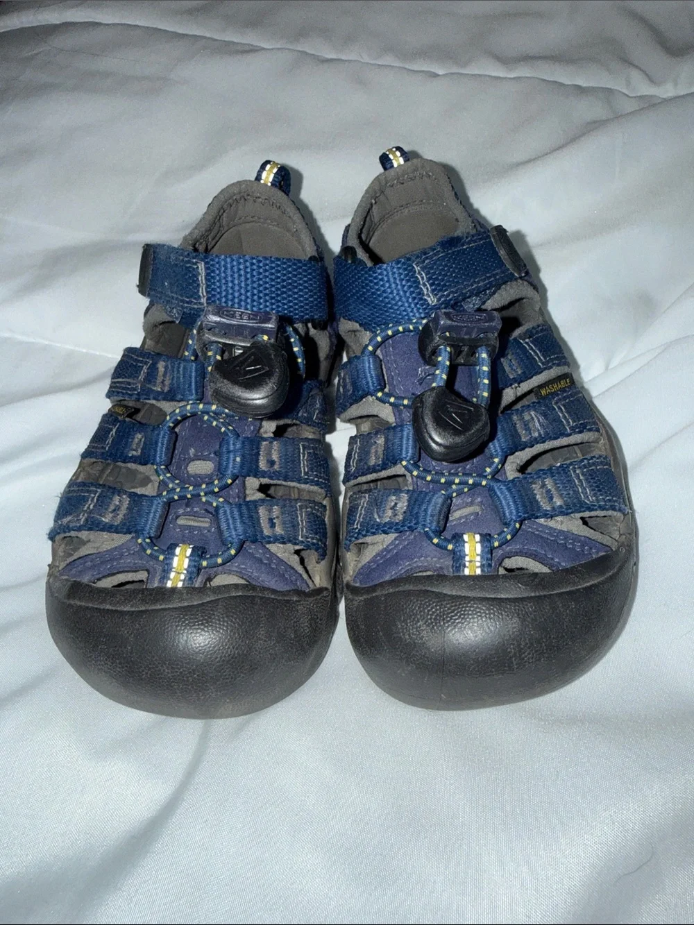 Keen Newport H2 Kids Sandals Blue Depths Gargoyle Size 9 Good Condition